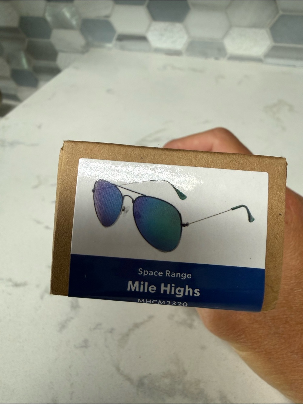 Mile Highs Aviator Sunglasses with Green-Blue Mirrored Lenses